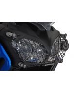 Headlight Protector with Quick Release Fastener for Yamaha XT1200Z Super Tenere, stainless steel, black *OFFROAD USE ONLY*