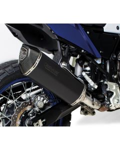 REMUS Black Hawk muffler slip on, stainless steel black, all street legal for Yamaha Tenere 700 2019-2020 (Euro4)